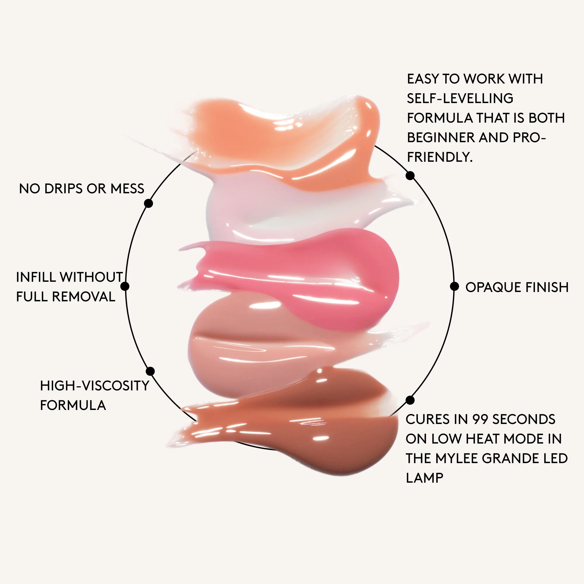 Mylee Super Pigment Builder Gel Polish - Antique Pink - Image 12