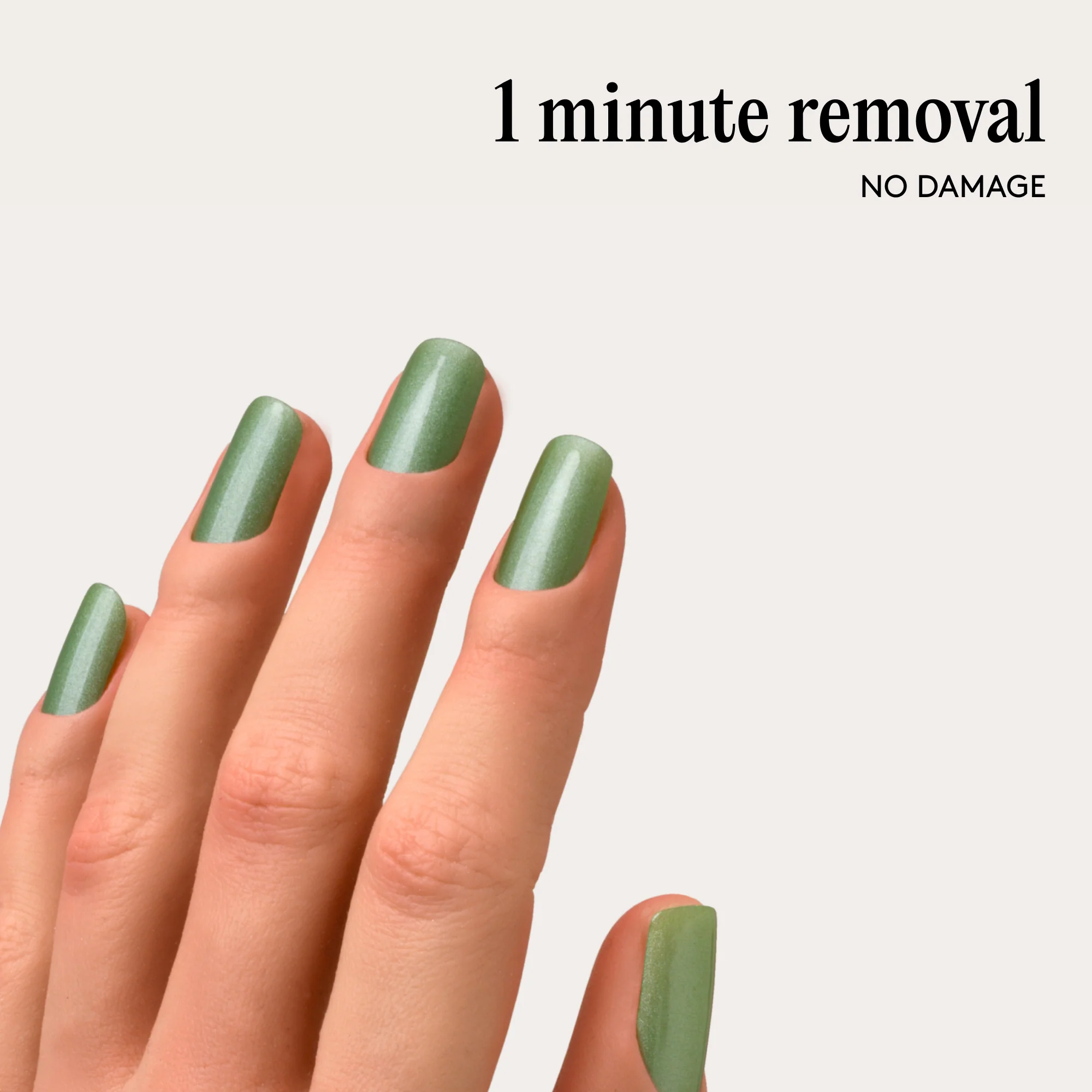 Mylee Gel Nail Wraps - Pistachio Macaron - Image 7