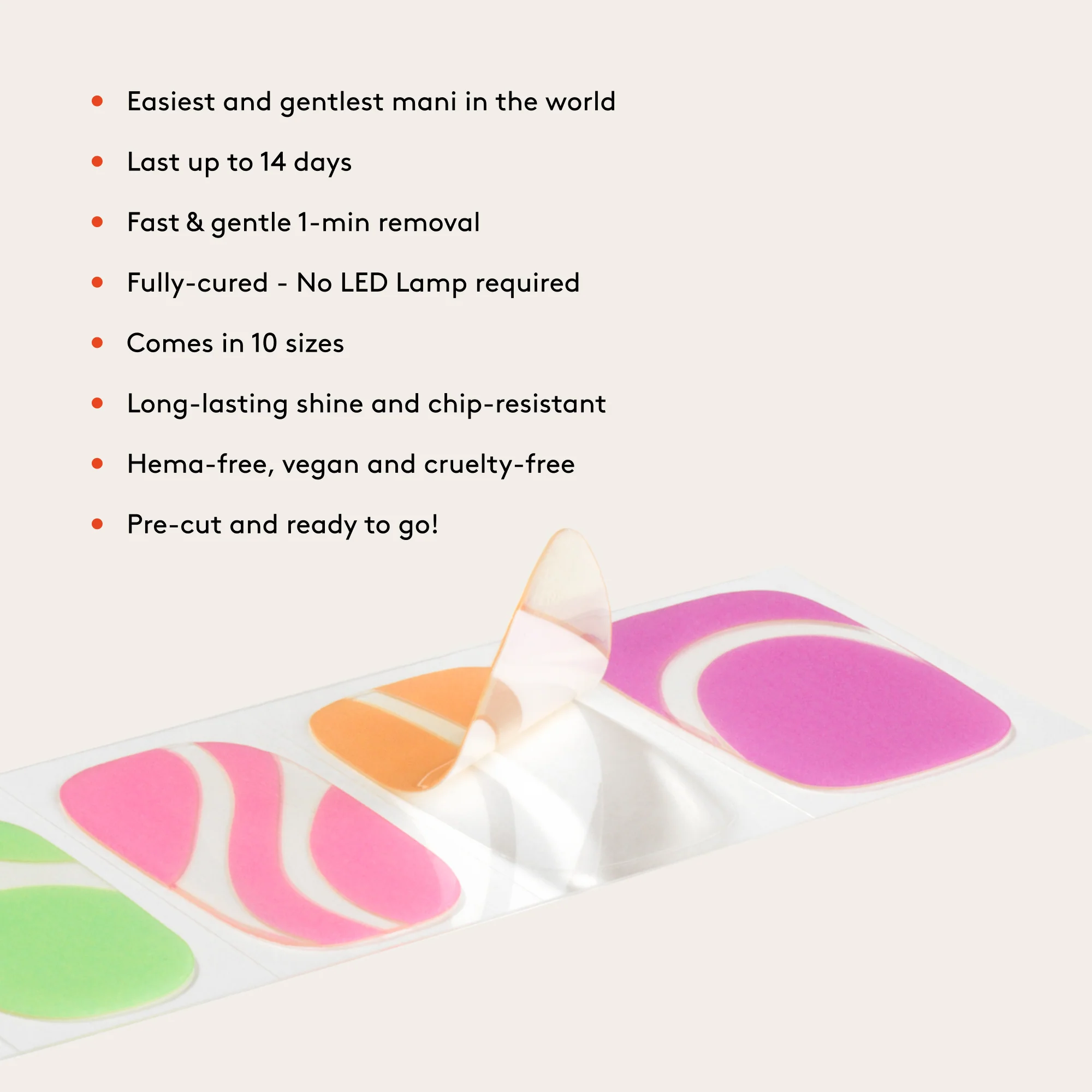 Mylee Gel Nail Wraps - Love-Love - Image 10