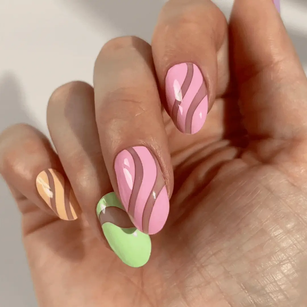 Mylee Gel Nail Wraps - Love-Love - Image 3