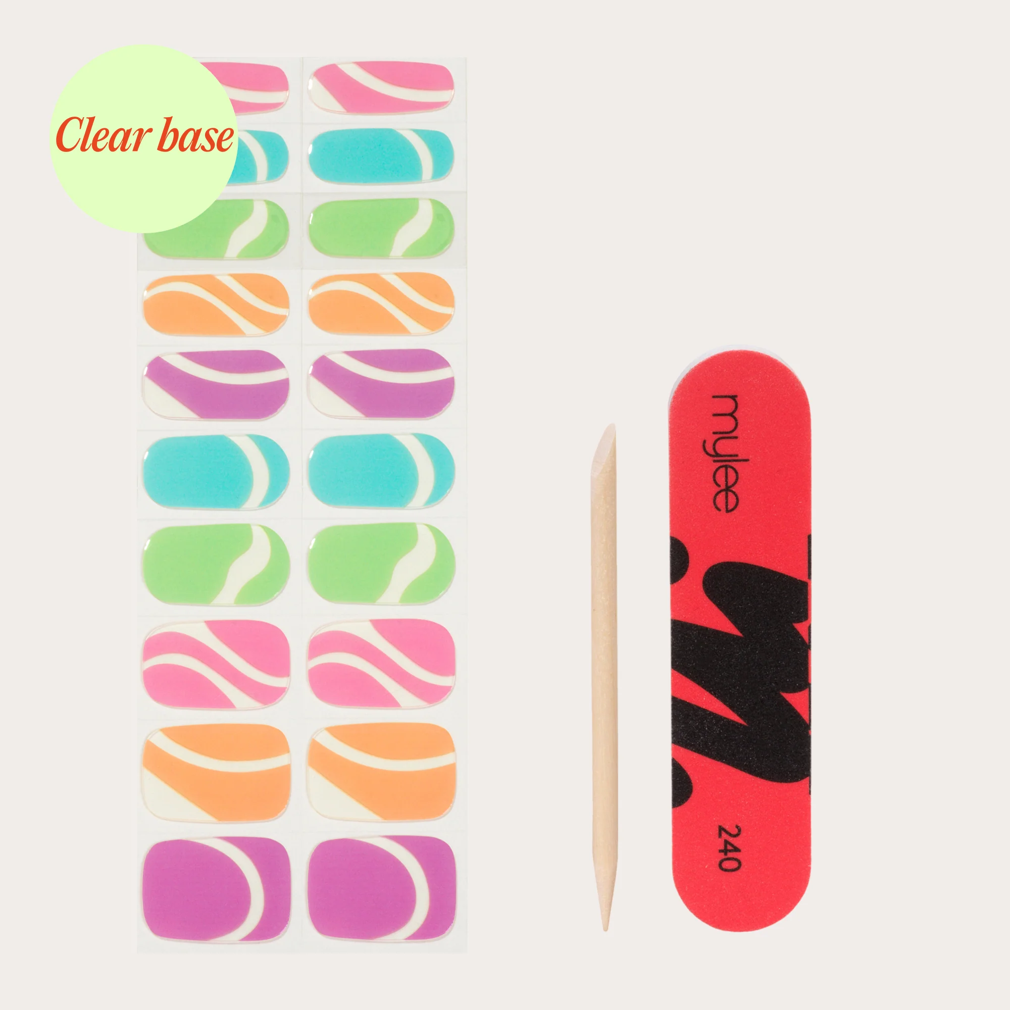 Mylee Gel Nail Wraps - Love-Love - Image 4