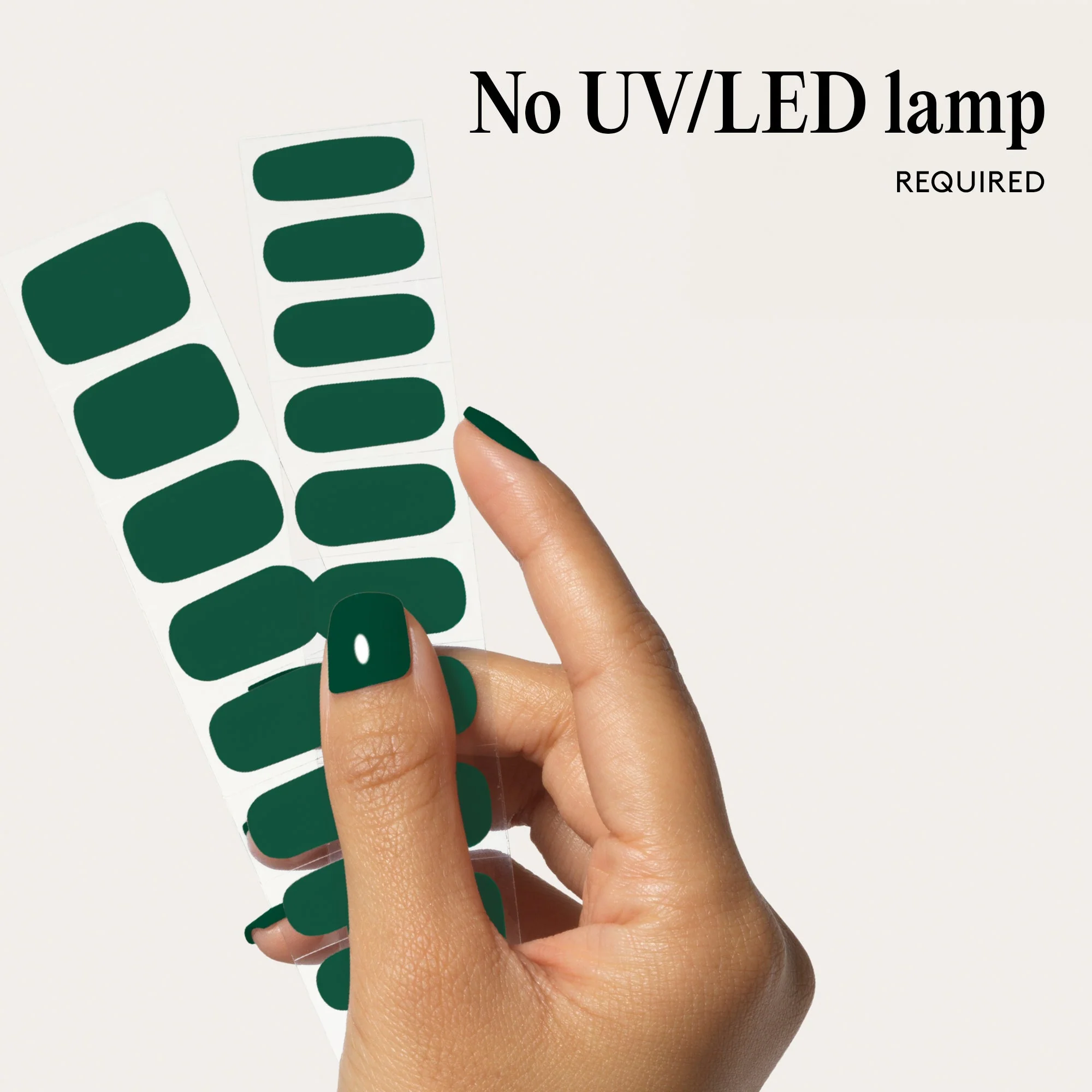 Mylee Gel Nail Wraps - Green Velvet - Image 6