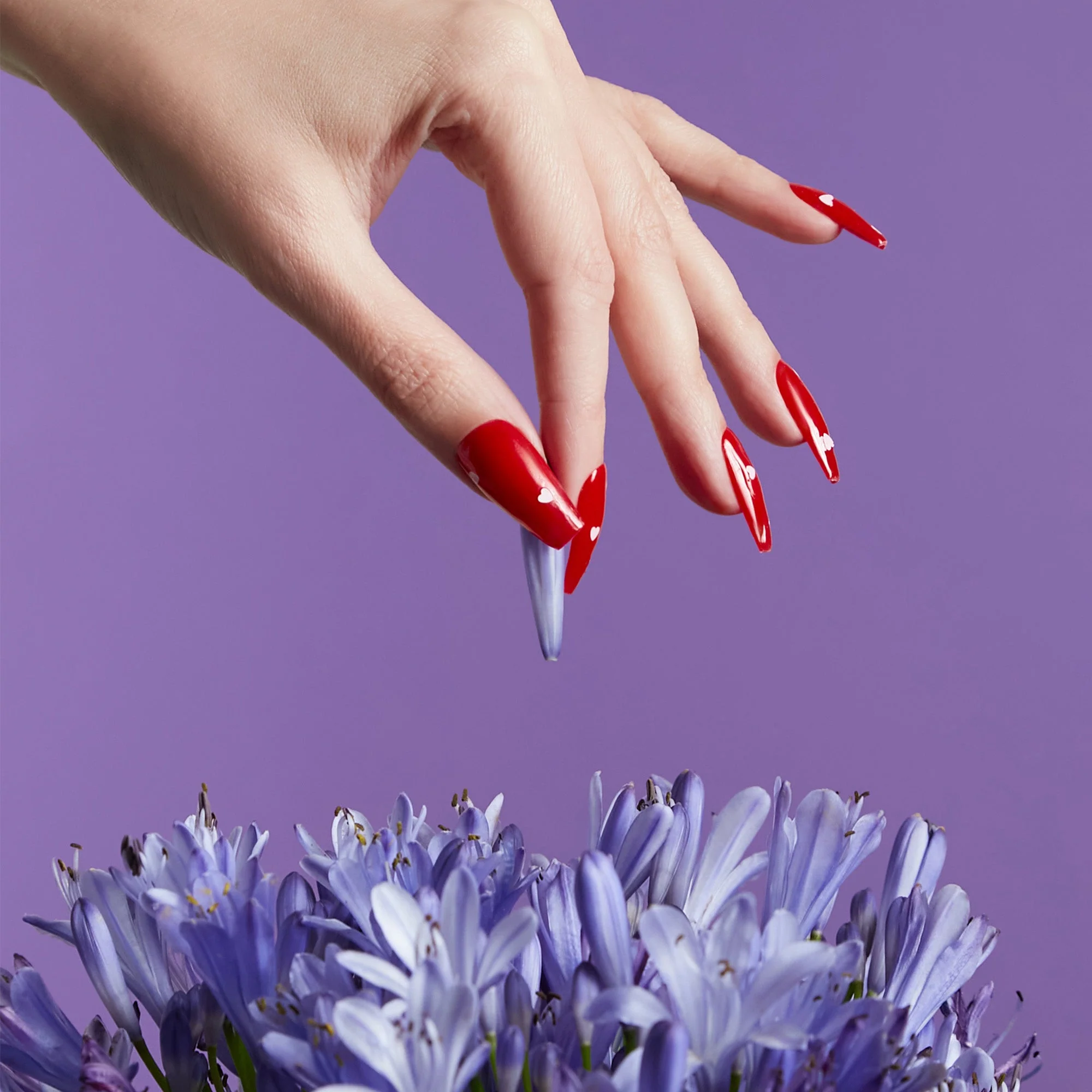 Mylee No Wipe Top Coat Gel Polish - Heart Confetti - Image 7