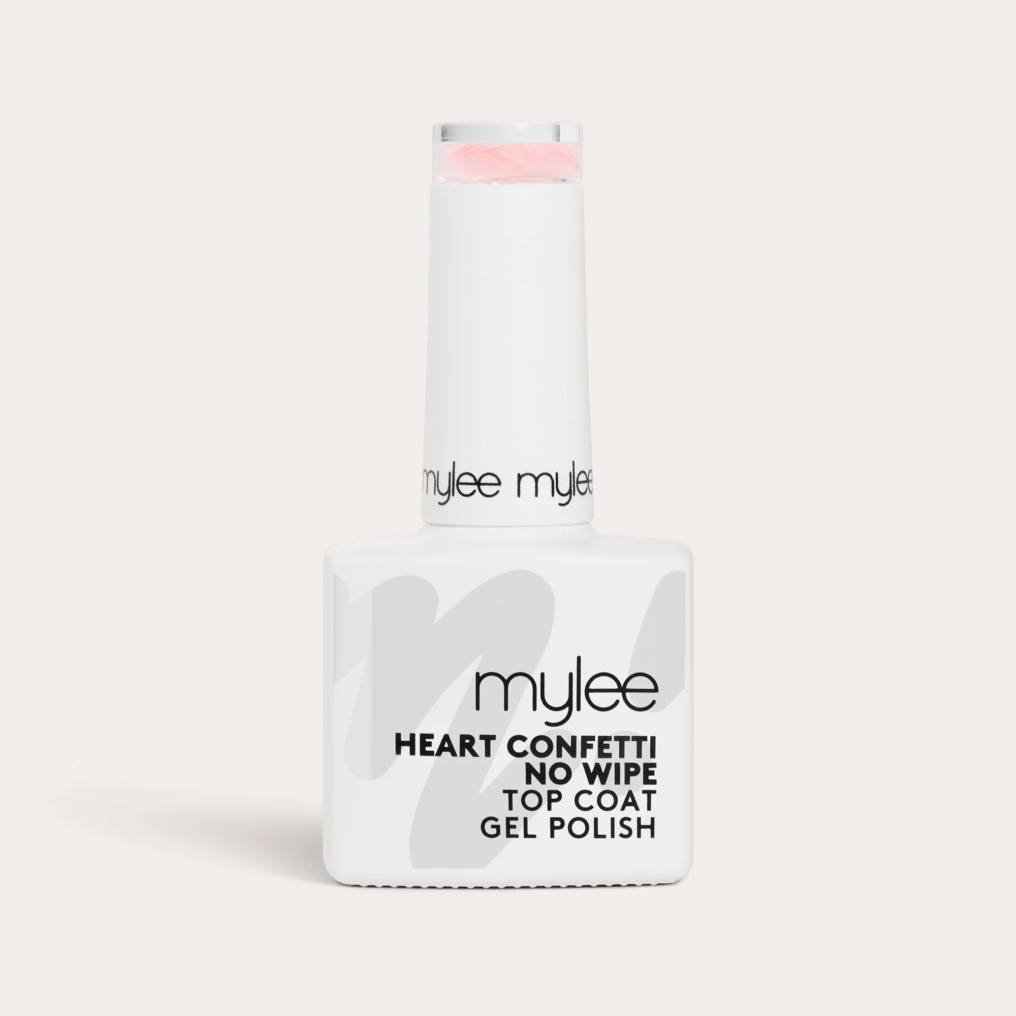 Mylee No Wipe Top Coat Gel Polish - Heart Confetti - Image 9
