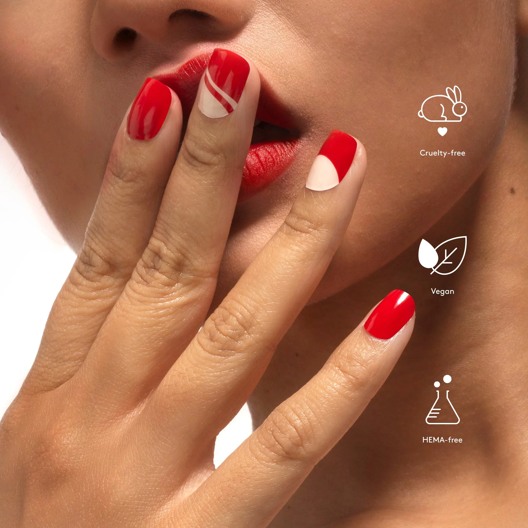 Mylee Gel Nail Wraps - Lady in Red - Image 9