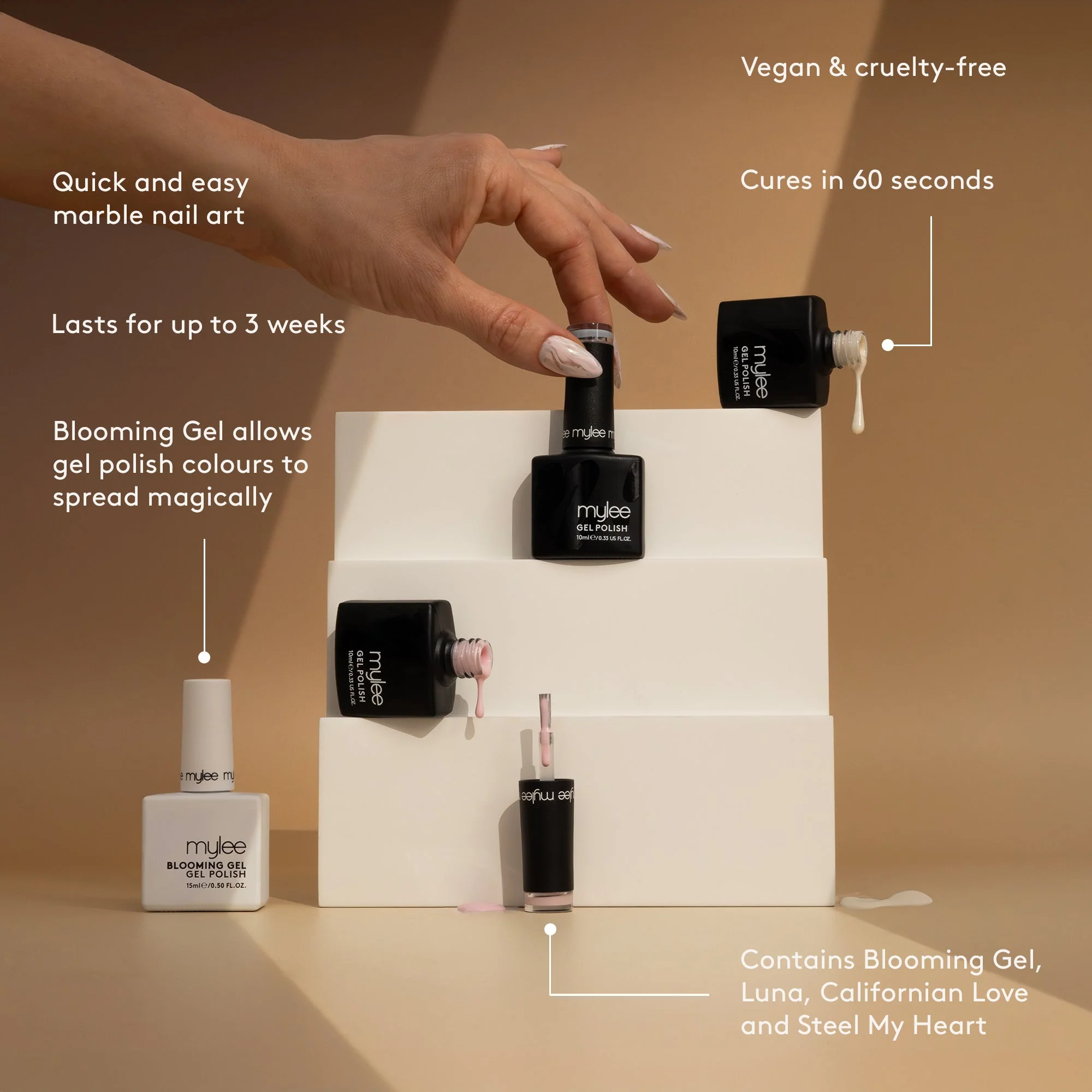 Mylee Gel Polish Quad - Marble - Image 7