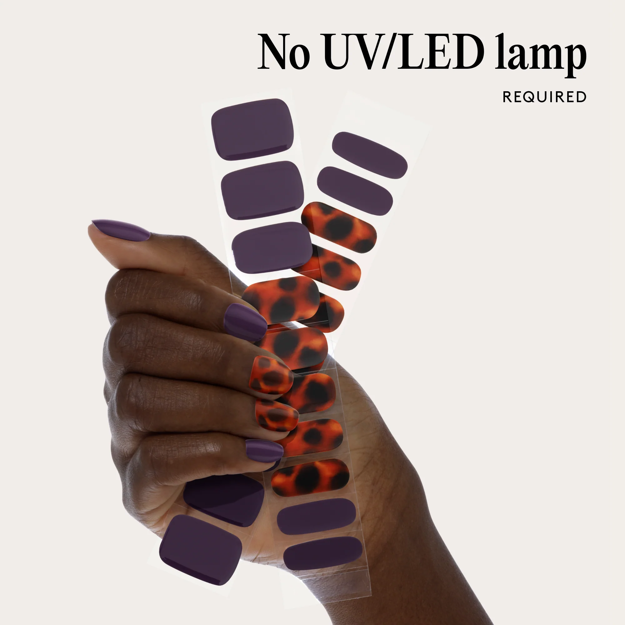Mylee Gel Nail Wraps - Mulberry Clash - Image 6