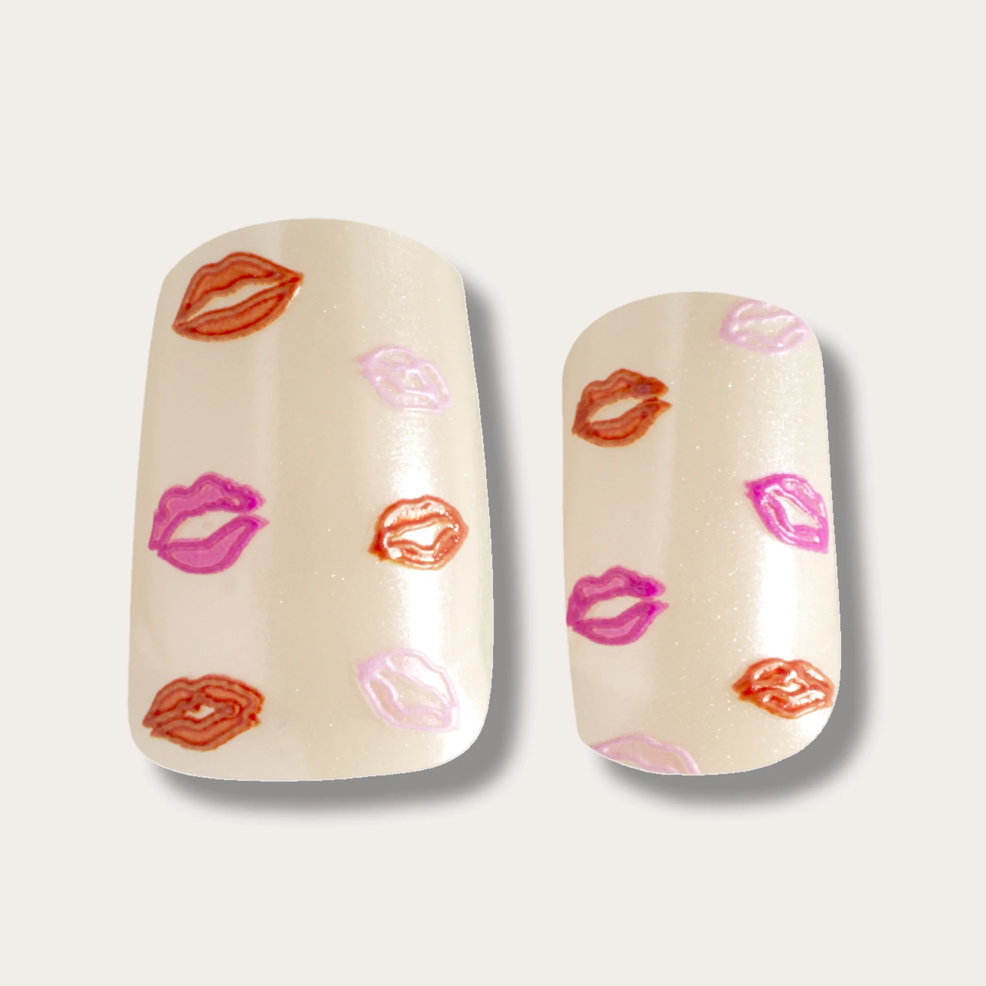 Mylee Gel Nail Wraps - Pucker Up - Image 2
