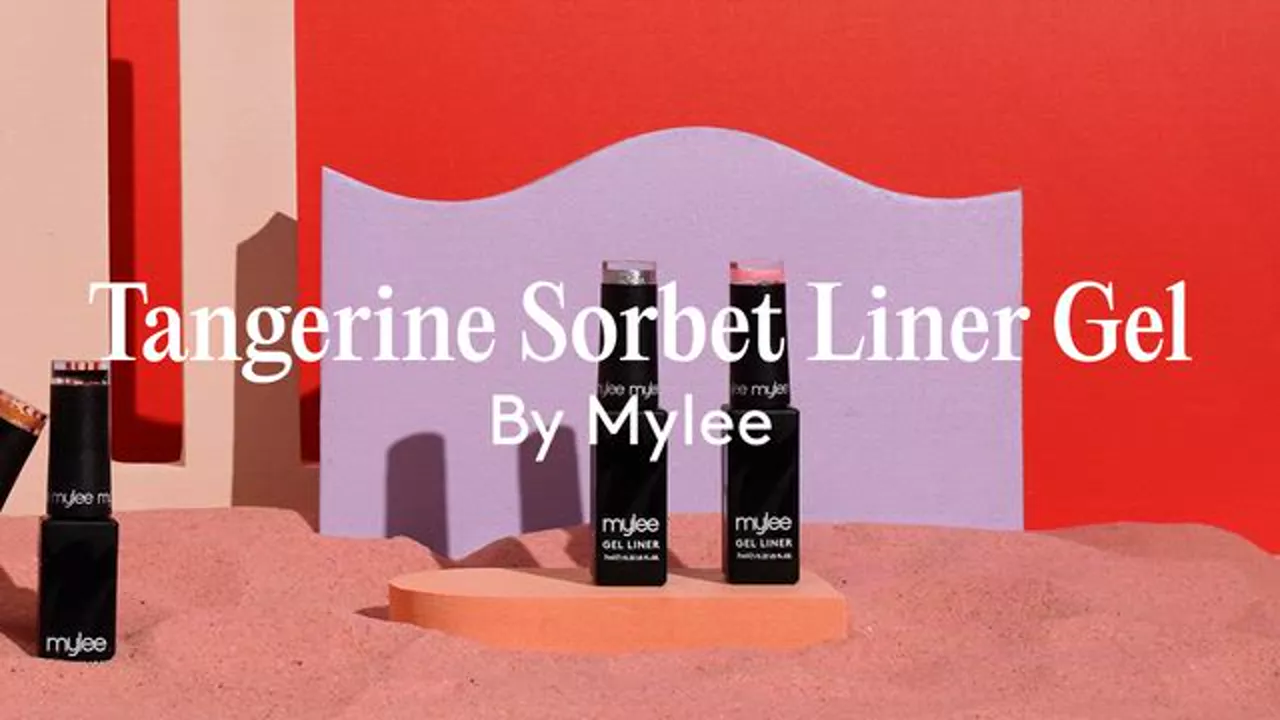 Mylee Liner Gel Polish - Tangerine Sorbet - Image 7